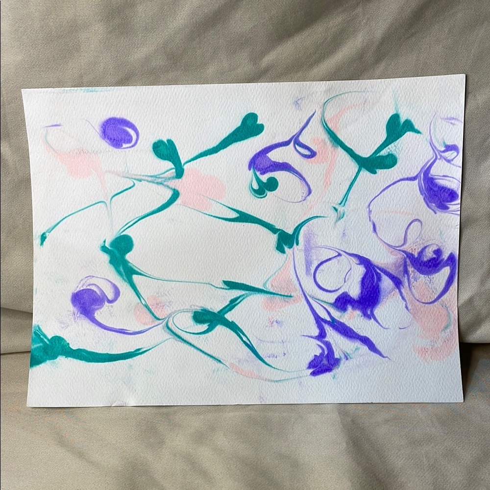 Handmade Abstract Wisp Watercolor